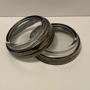 Set of 4 vintage MCM silver and crystal coasters.